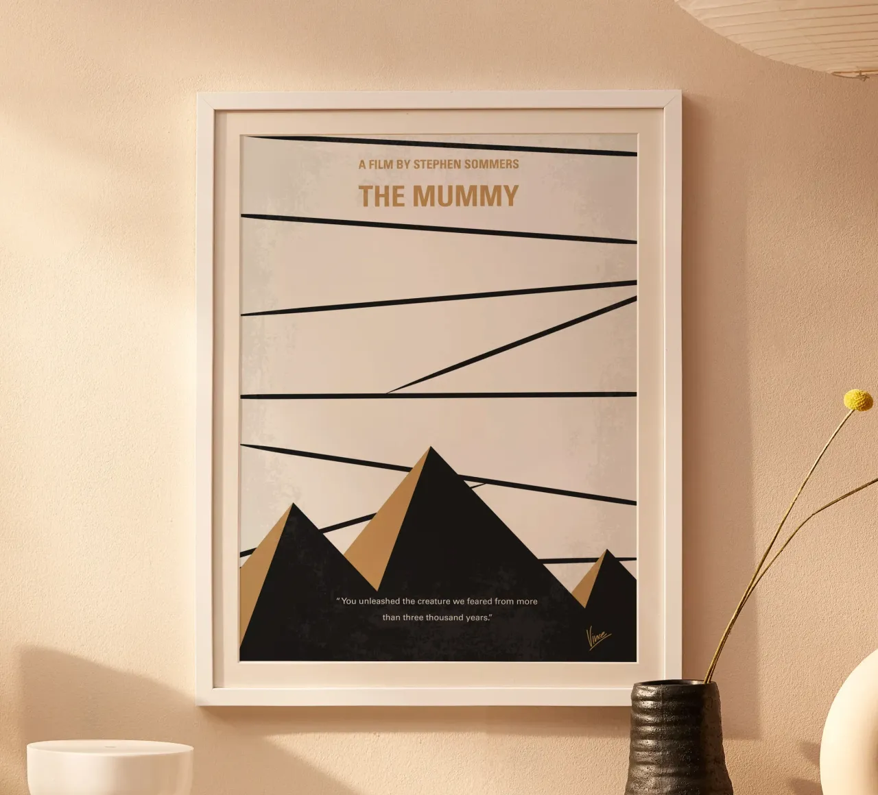 No642 My The Mummy minimal movie poster poster con telaio in alluminio da Chungkong