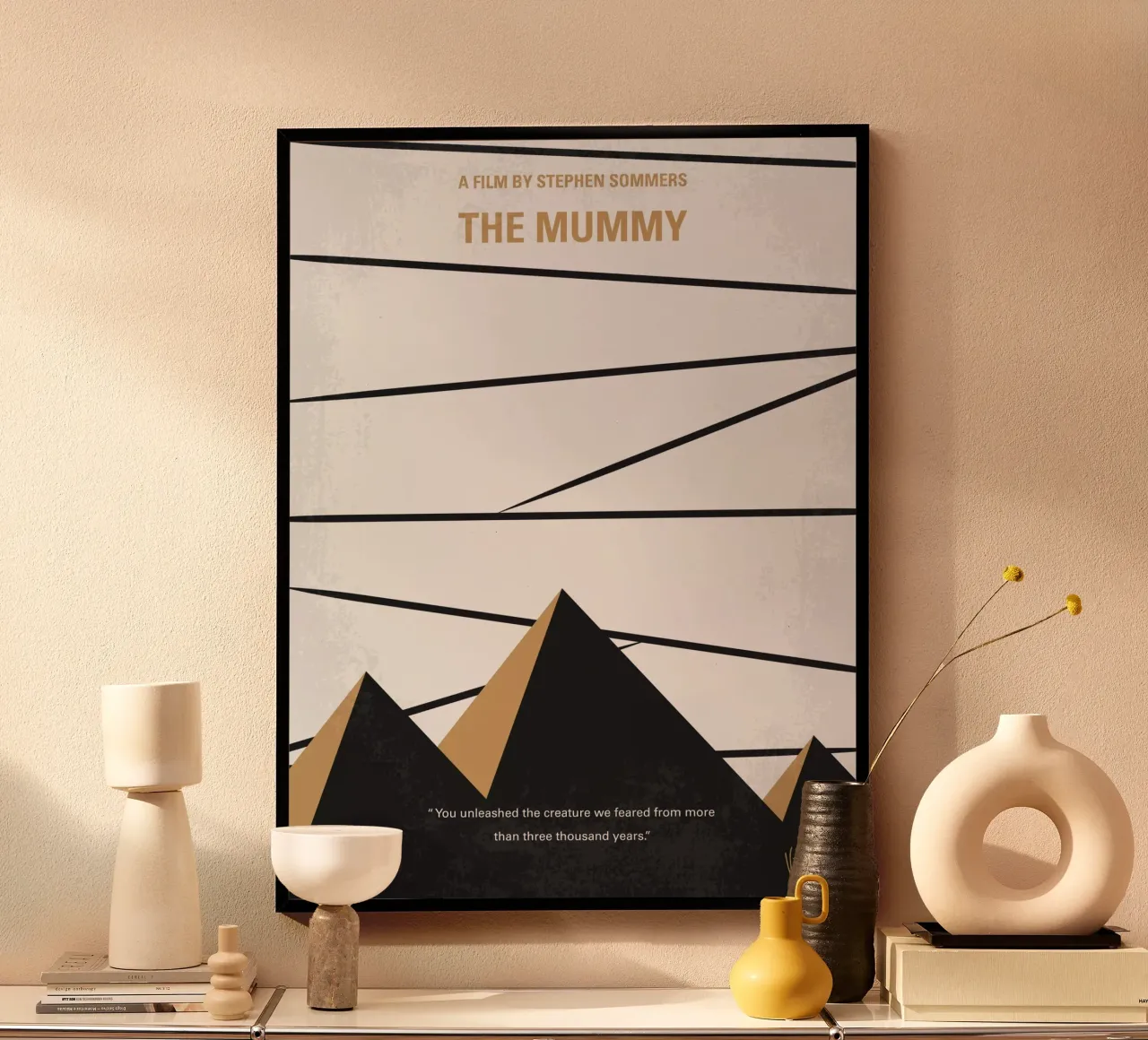No642 My The Mummy minimal movie poster poster con telaio in alluminio da Chungkong
