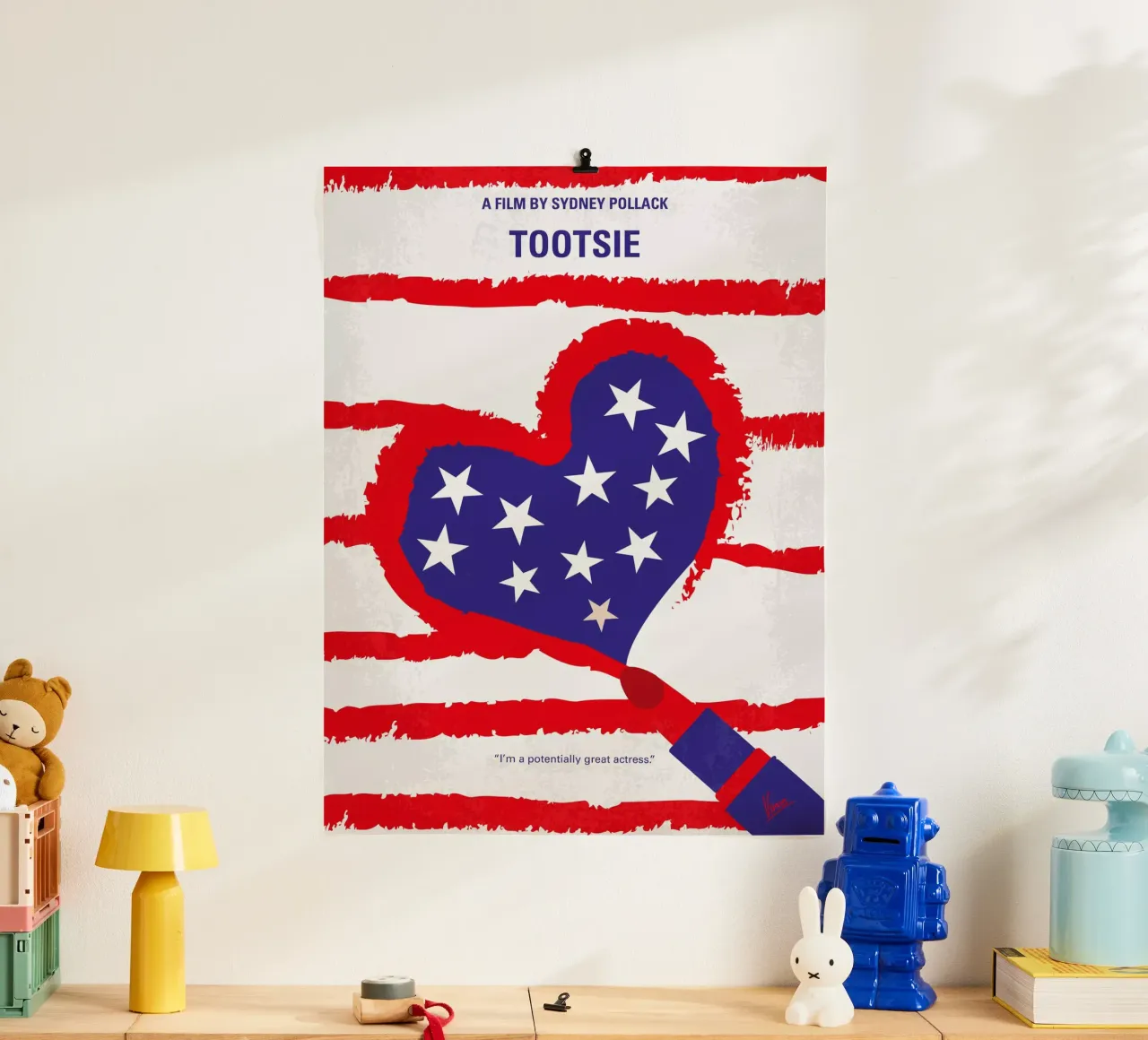 No646 My Tootsie minimal movie poster poster da Chungkong