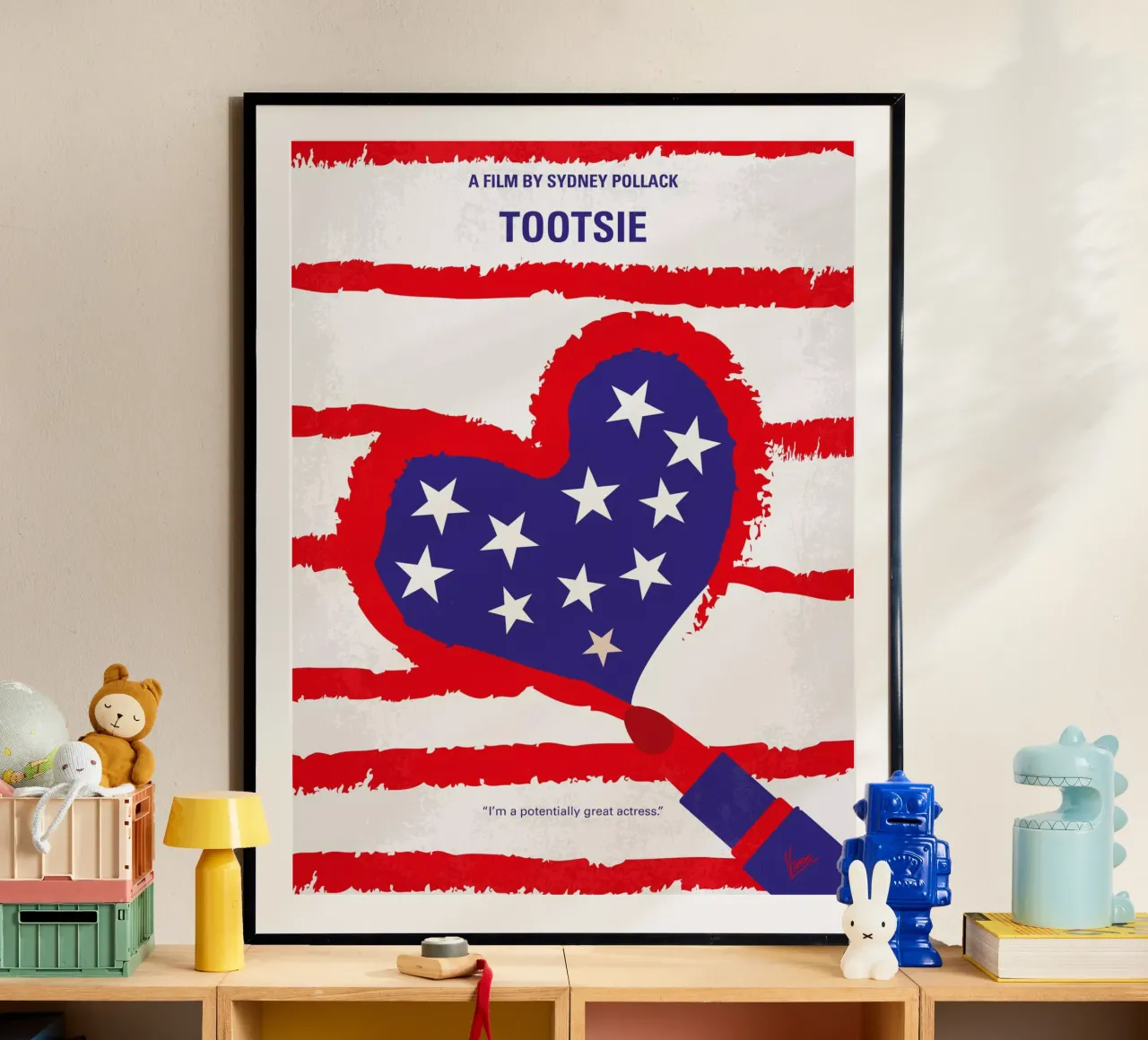 No646 My Tootsie minimal movie poster poster da Chungkong