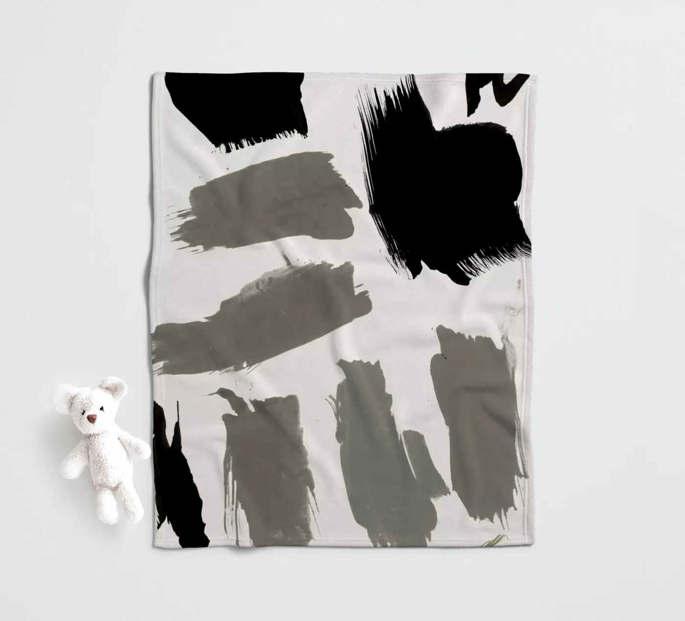 abstract marks fleecedeken van IRIS LEHNHARDT FINE ART