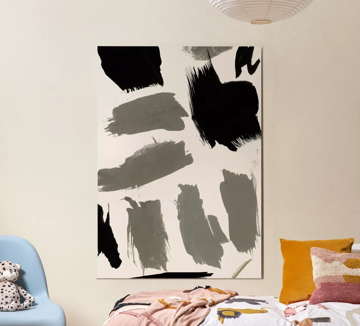 abstract marks forex plate by IRIS LEHNHARDT FINE ART