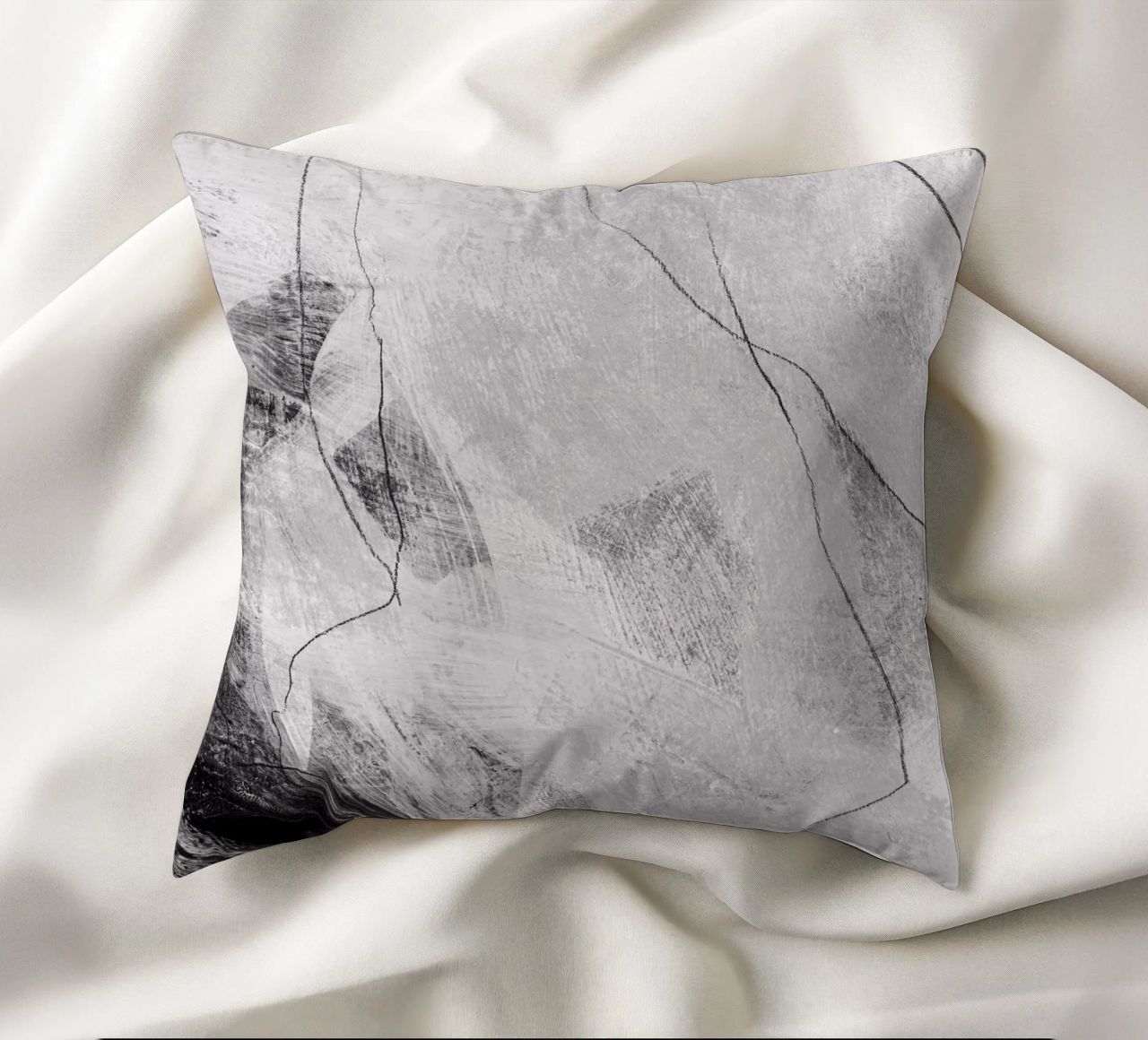 abstract lines and texture Kissen von IRIS LEHNHARDT FINE ART