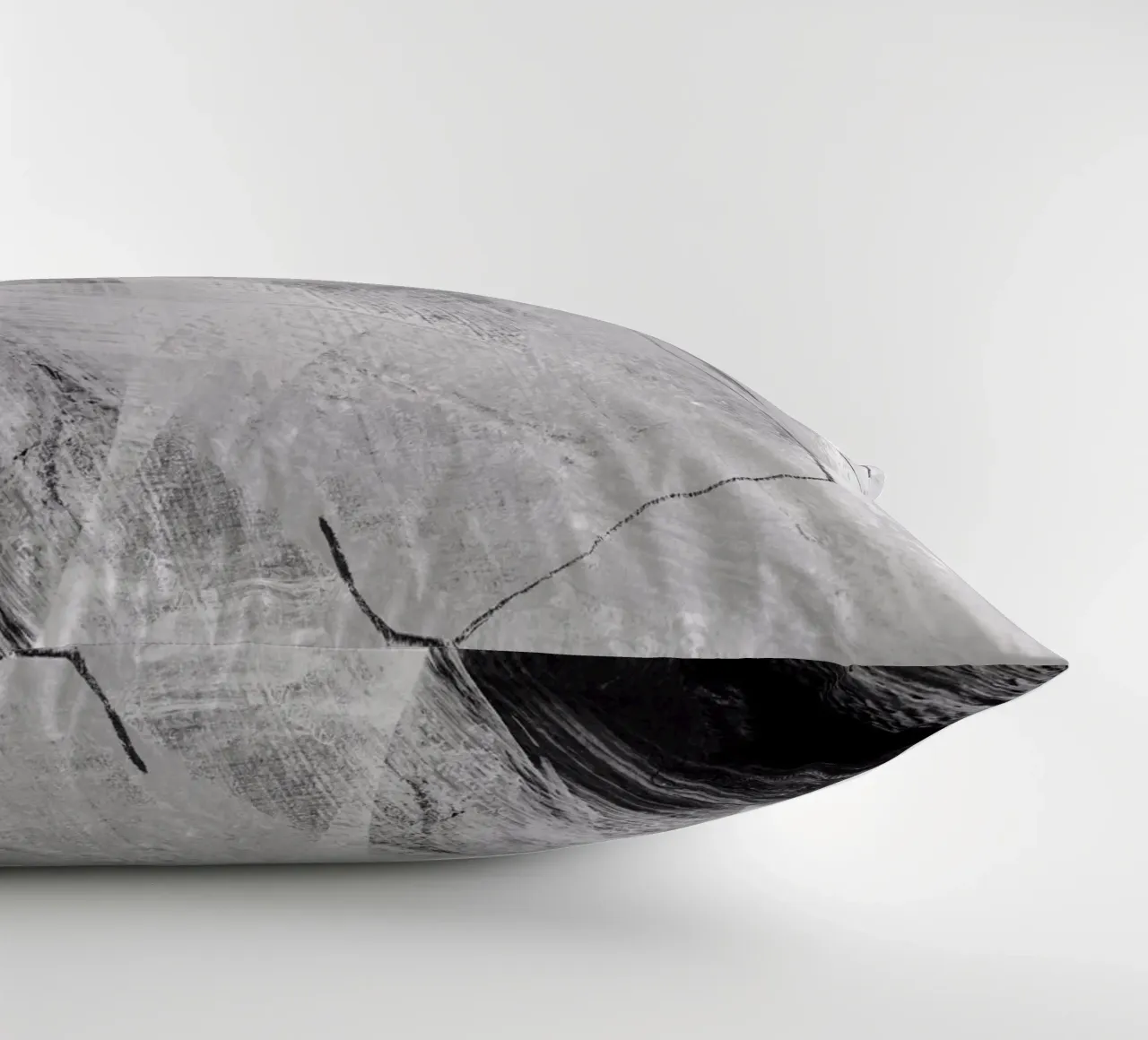 abstract lines and texture decorative cushion by IRIS LEHNHARDT FINE ART