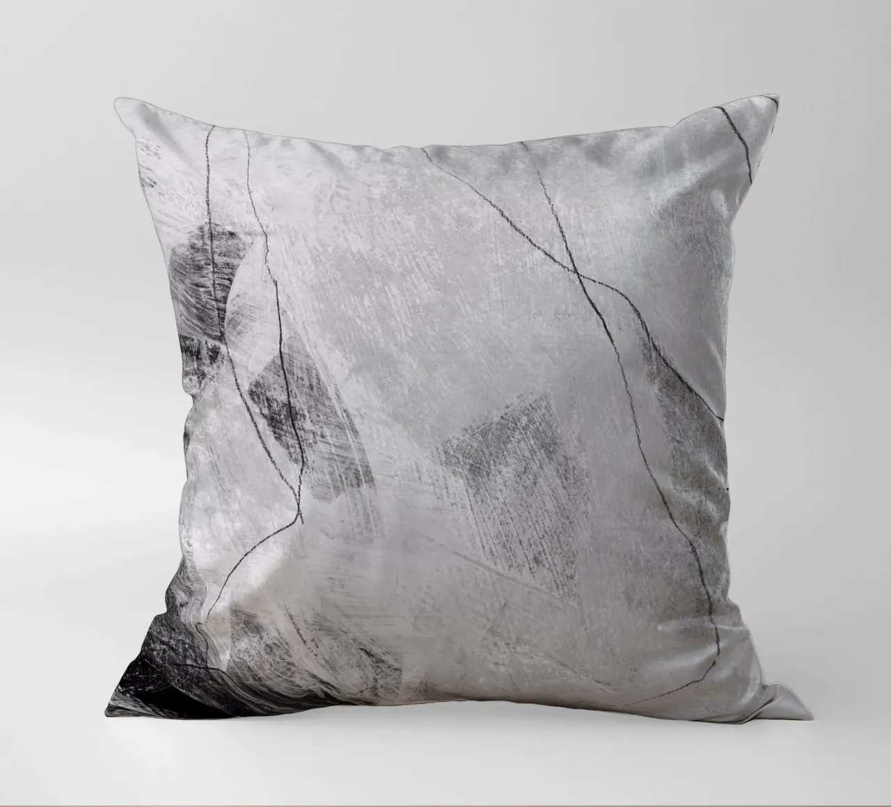 abstract lines and texture decorative cushion by IRIS LEHNHARDT FINE ART