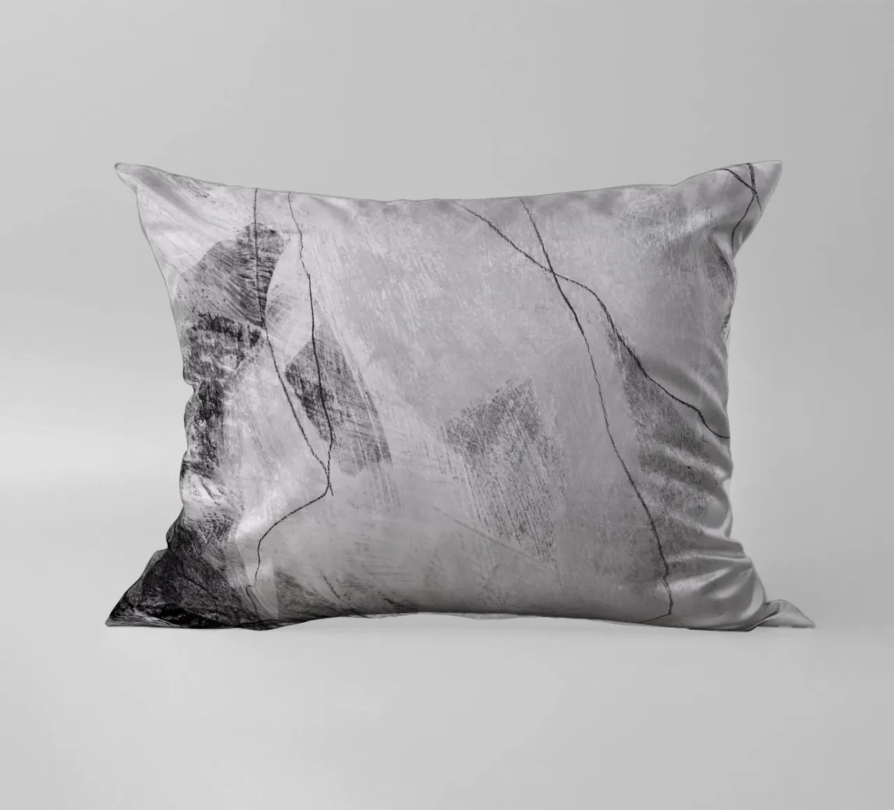 abstract lines and texture decorative cushion by IRIS LEHNHARDT FINE ART
