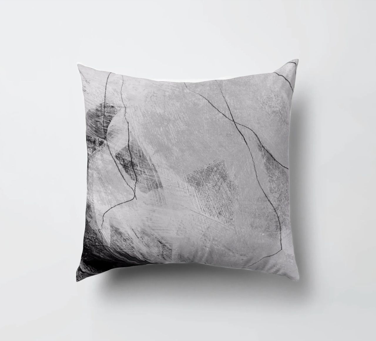 abstract lines and texture Kissen von IRIS LEHNHARDT FINE ART