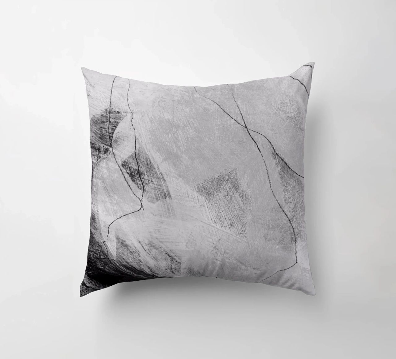 abstract lines and texture Kissen von IRIS LEHNHARDT FINE ART