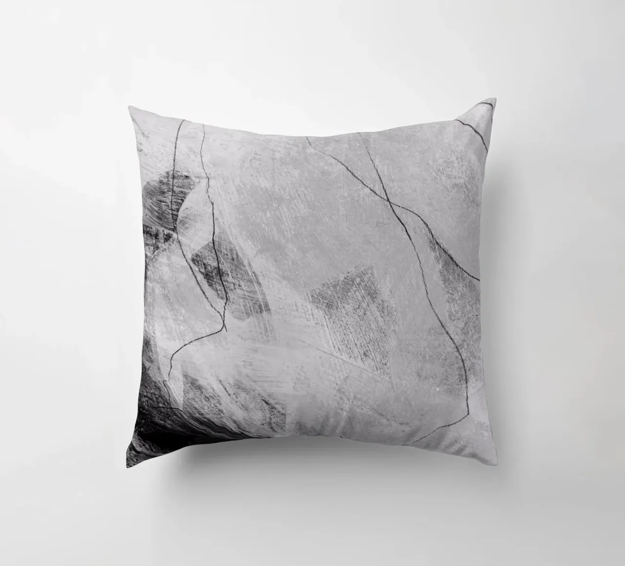 abstract lines and texture decorative cushion by IRIS LEHNHARDT FINE ART