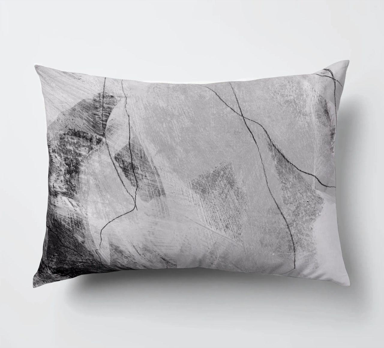 abstract lines and texture Kissen von IRIS LEHNHARDT FINE ART