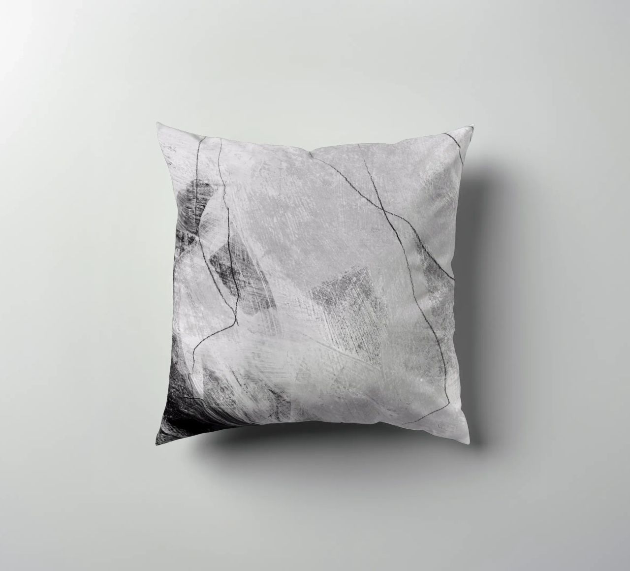 abstract lines and texture Kissen von IRIS LEHNHARDT FINE ART