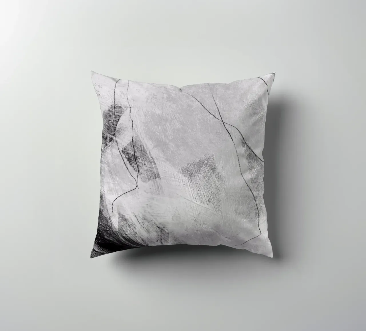 abstract lines and texture decorative cushion by IRIS LEHNHARDT FINE ART
