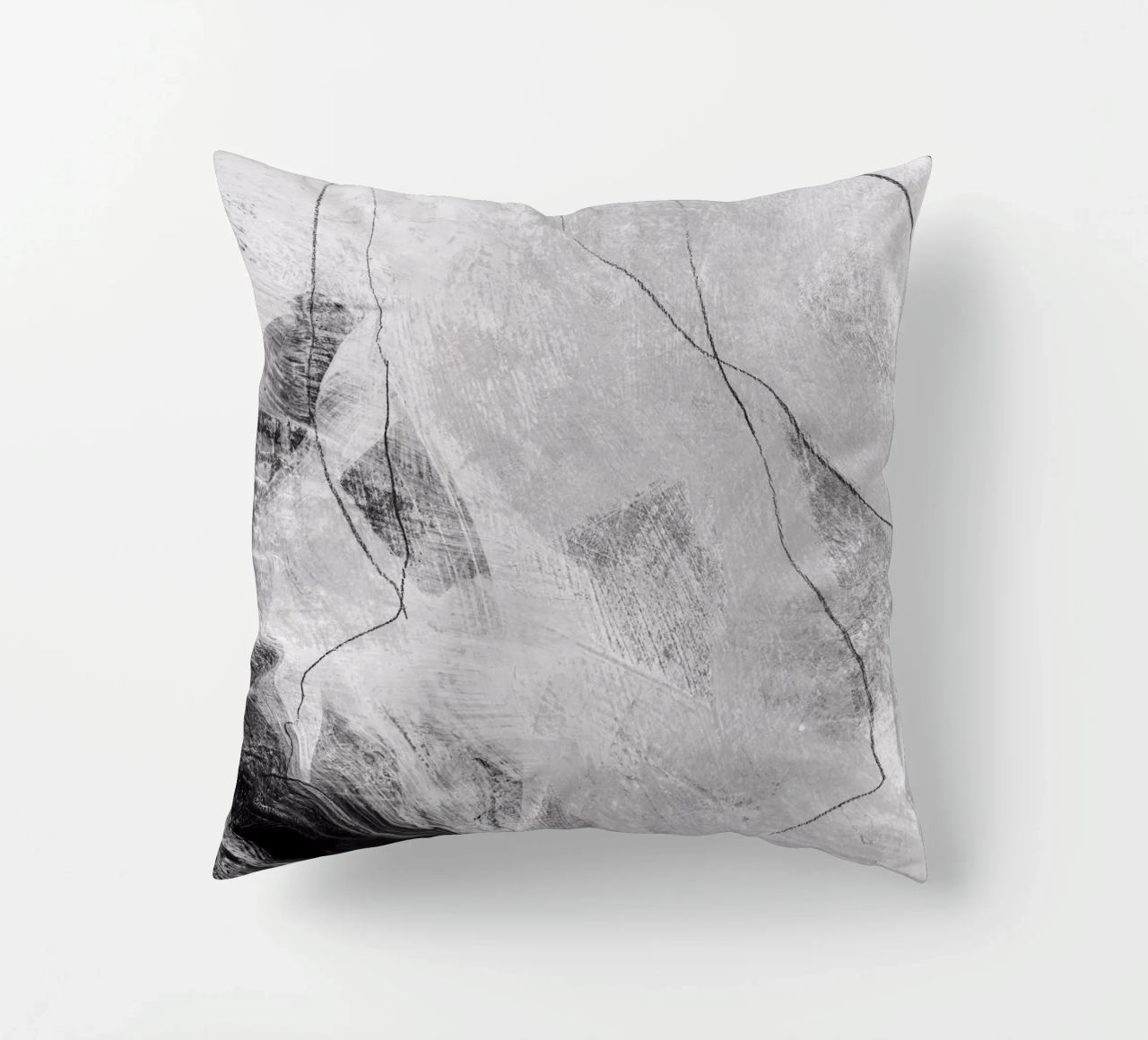 abstract lines and texture Kissen von IRIS LEHNHARDT FINE ART