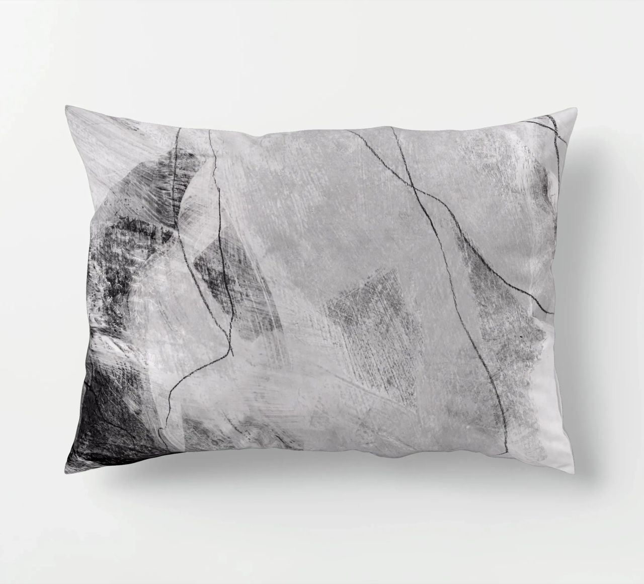 abstract lines and texture Kissen von IRIS LEHNHARDT FINE ART
