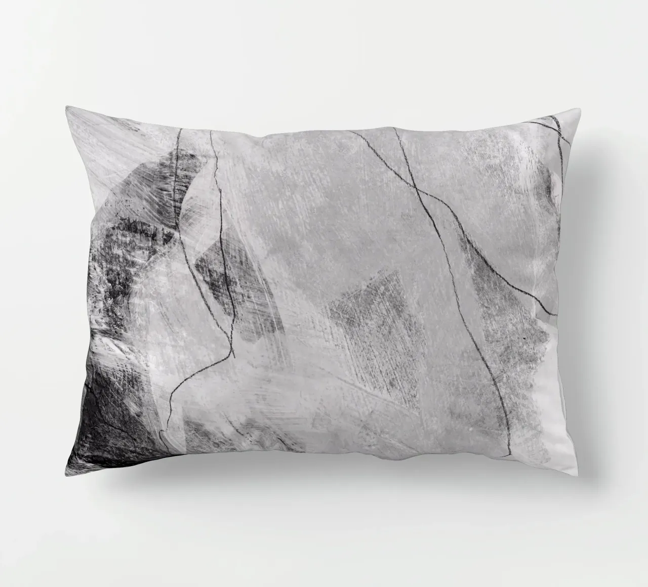 abstract lines and texture cojín de IRIS LEHNHARDT FINE ART