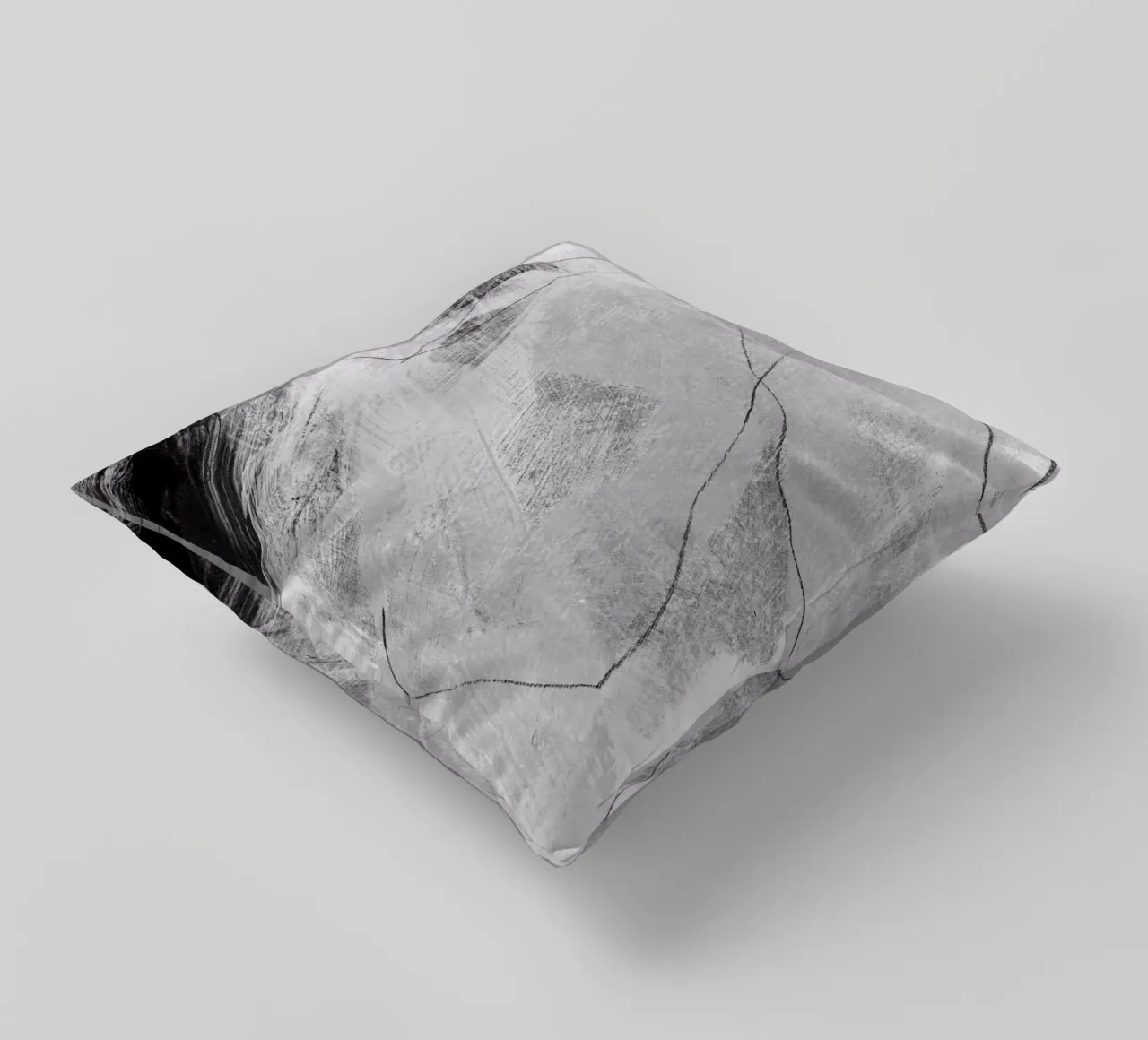 abstract lines and texture decorative cushion by IRIS LEHNHARDT FINE ART