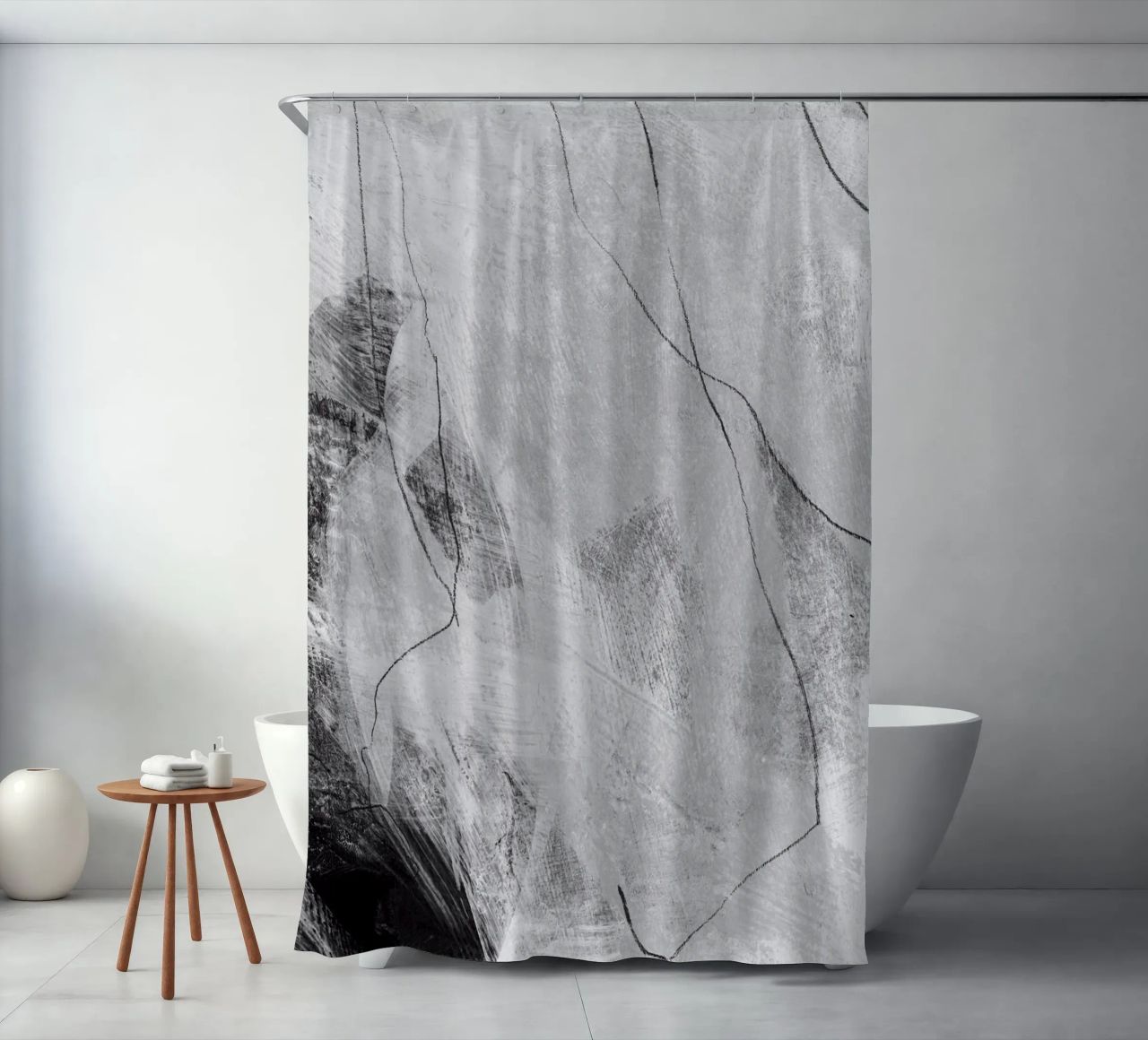 abstract lines and texture Duschvorhang von IRIS LEHNHARDT FINE ART