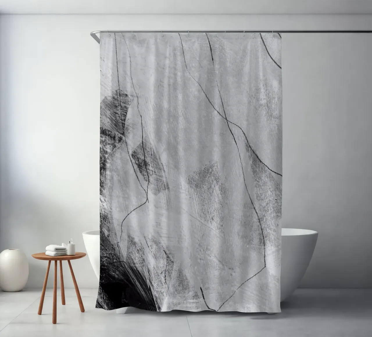 abstract lines and texture tenda da doccia da IRIS LEHNHARDT FINE ART