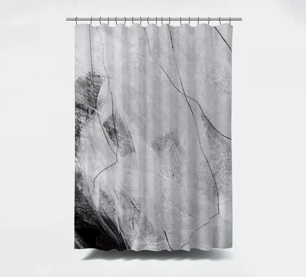 abstract lines and texture Duschvorhang von IRIS LEHNHARDT FINE ART