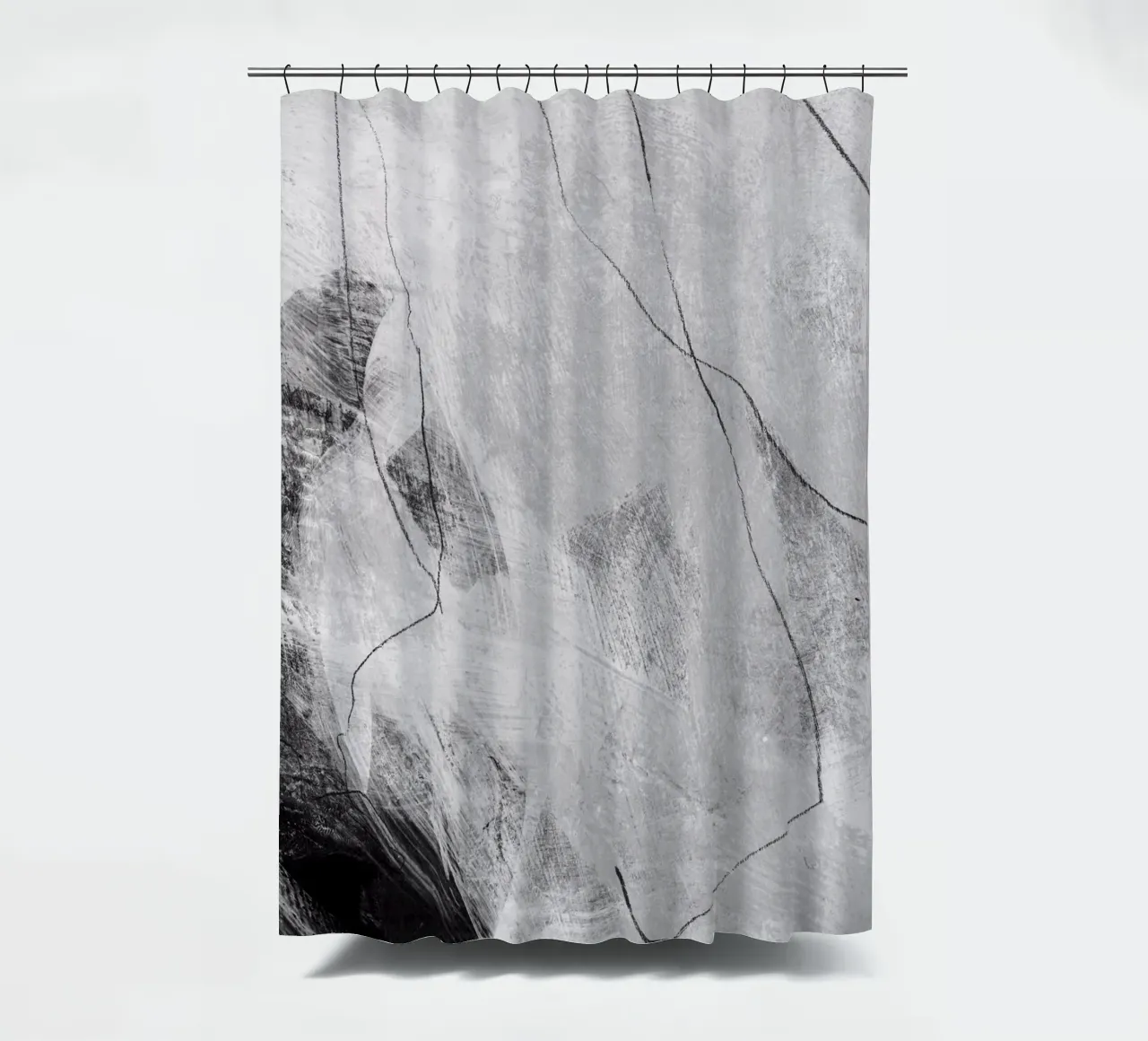 abstract lines and texture rideau de douche de IRIS LEHNHARDT FINE ART
