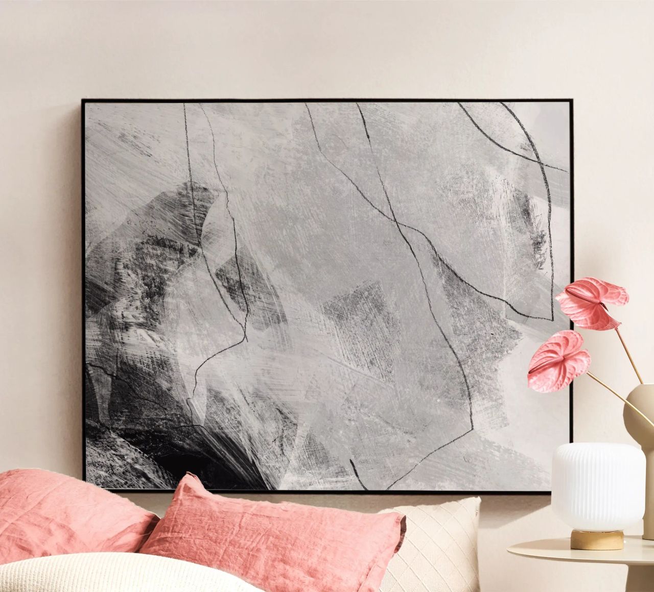 abstract lines and texture Acryl-Glas von IRIS LEHNHARDT FINE ART