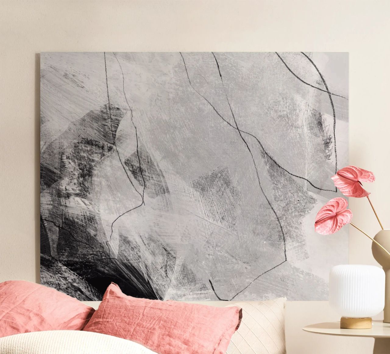 abstract lines and texture Acryl-Glas von IRIS LEHNHARDT FINE ART