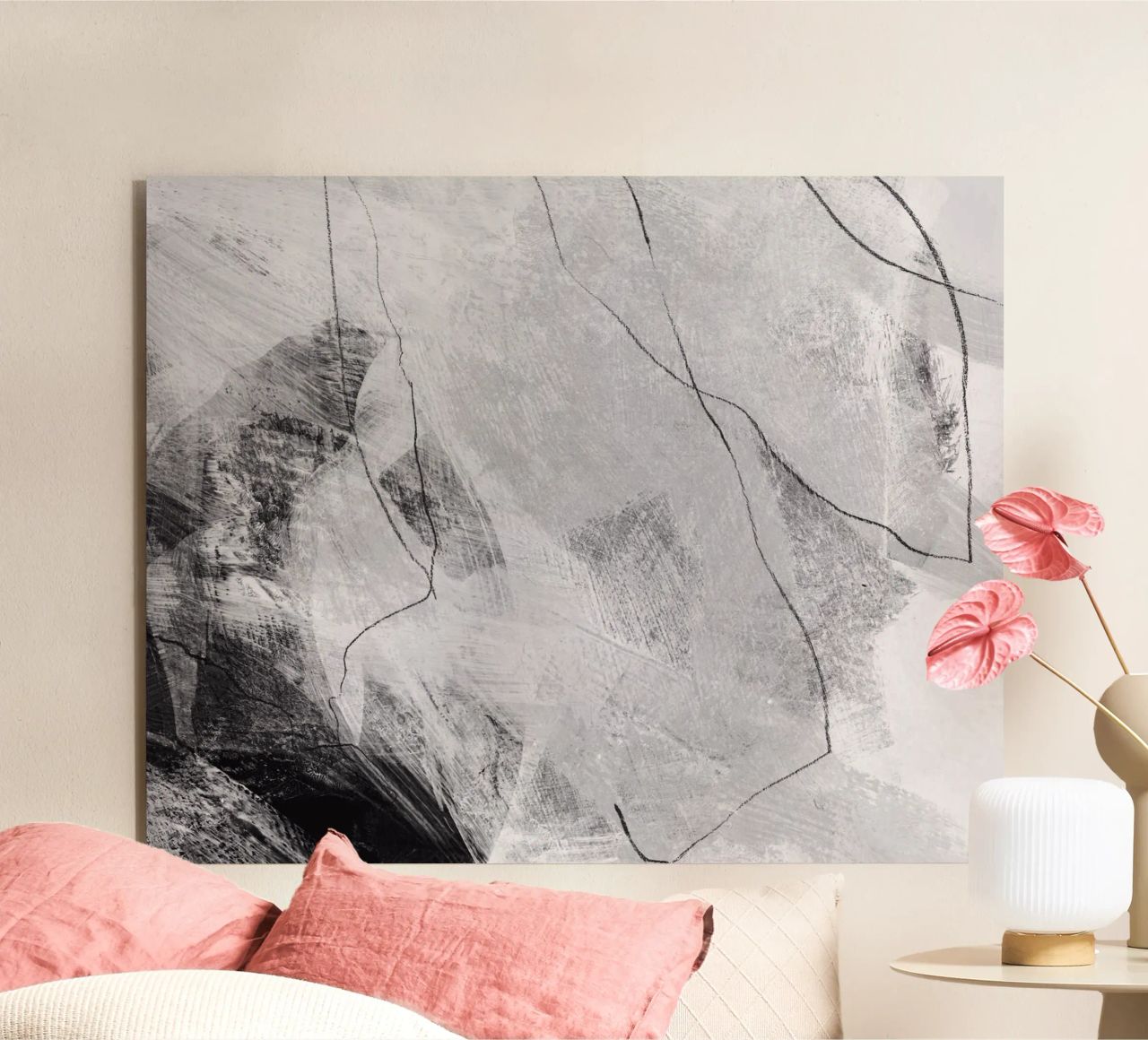 abstract lines and texture Alu-Dibond von IRIS LEHNHARDT FINE ART