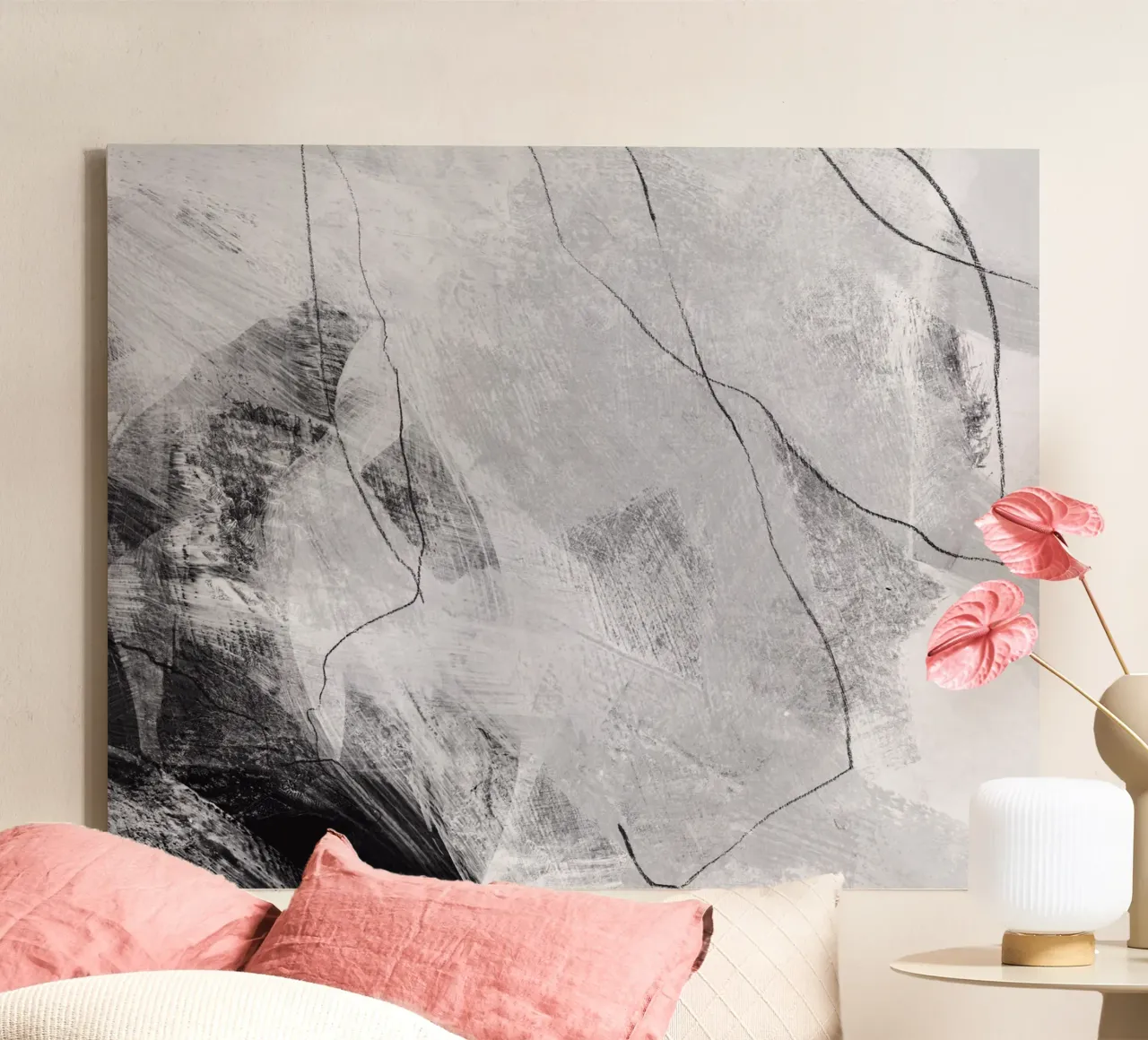 abstract lines and texture canvas by IRIS LEHNHARDT FINE ART