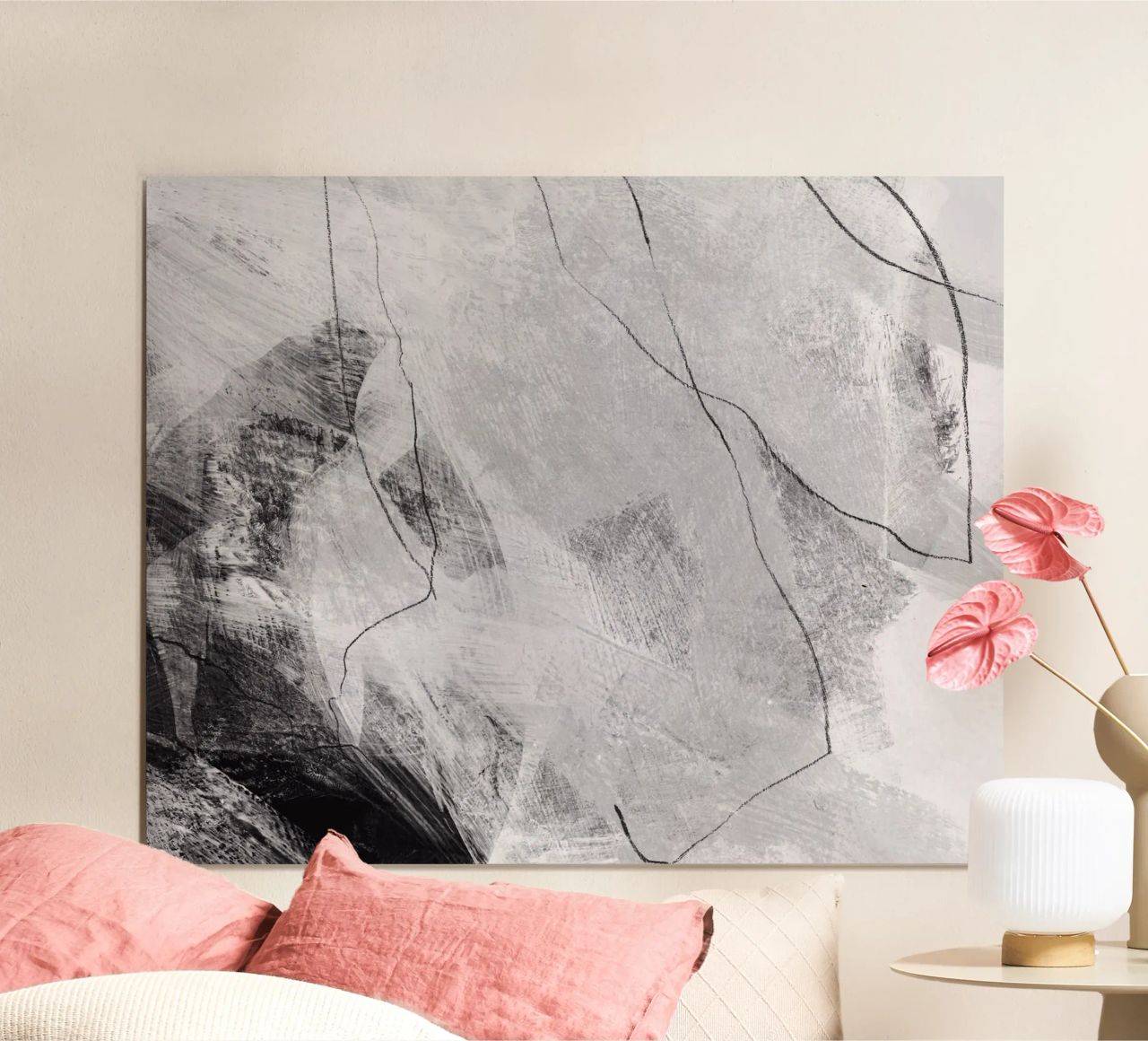 abstract lines and texture Poster von IRIS LEHNHARDT FINE ART