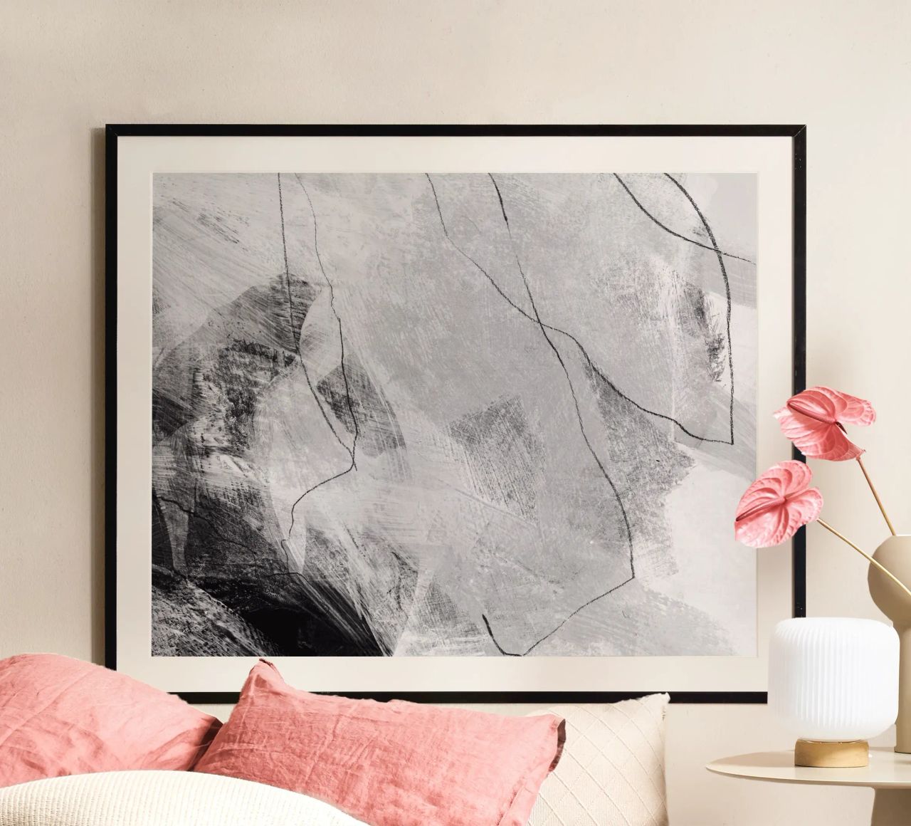 abstract lines and texture Poster von IRIS LEHNHARDT FINE ART
