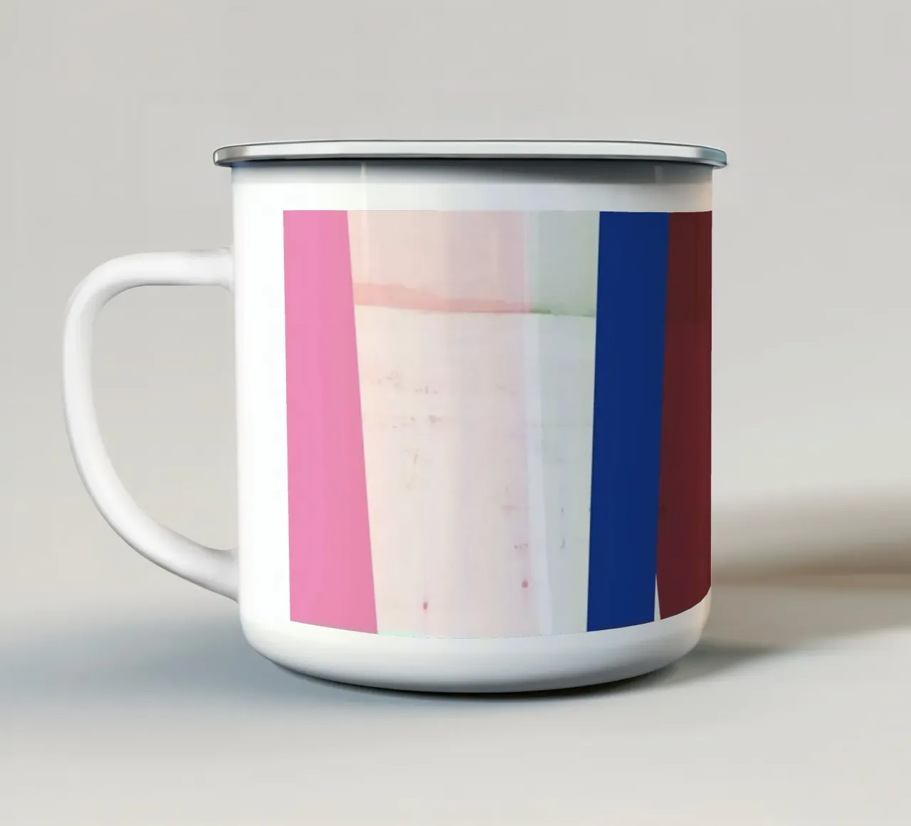 Colour 04 Check tazza in smalto da Studio ROSAGRAU