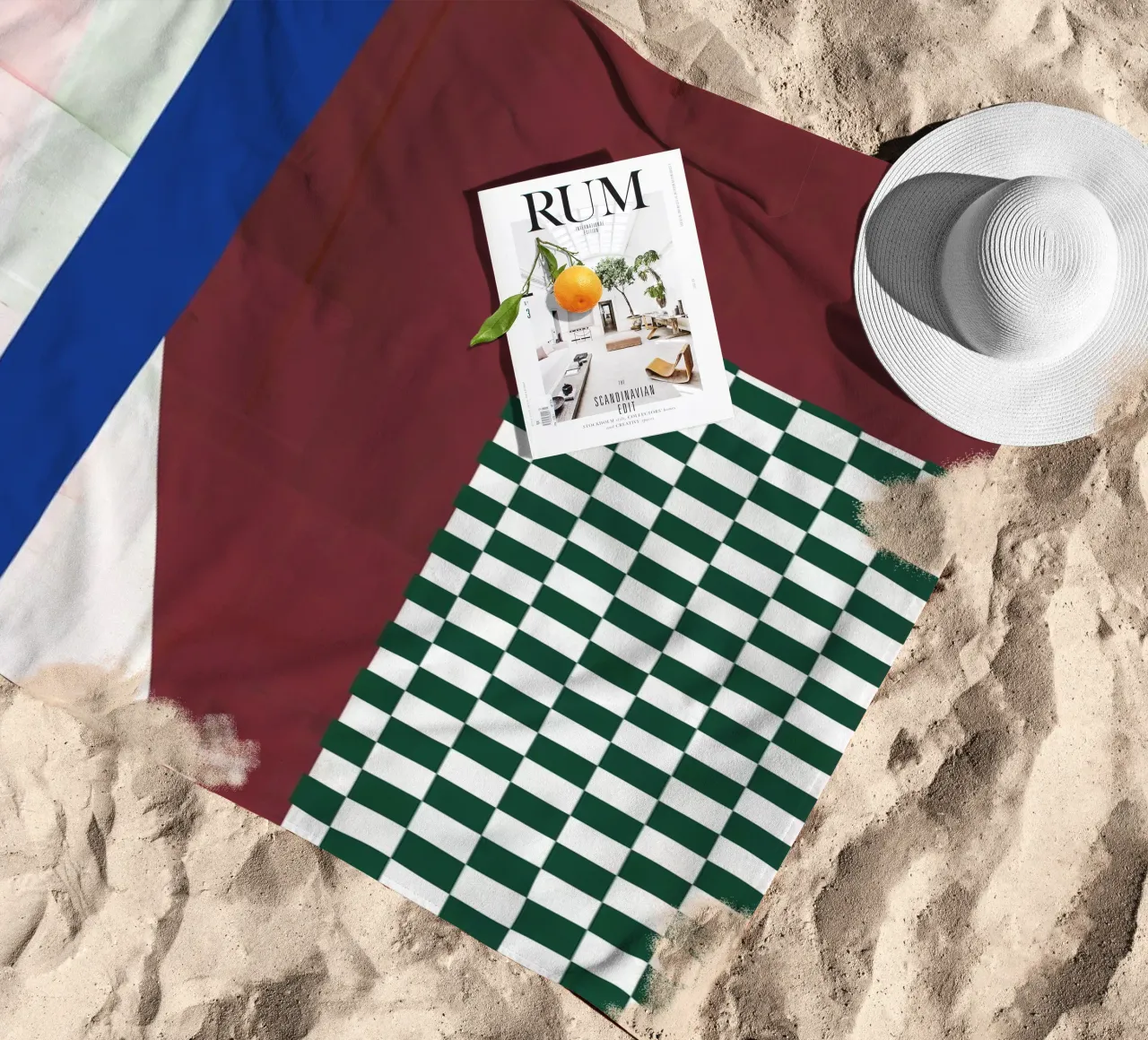 Colour 04 Check telo mare da Studio ROSAGRAU