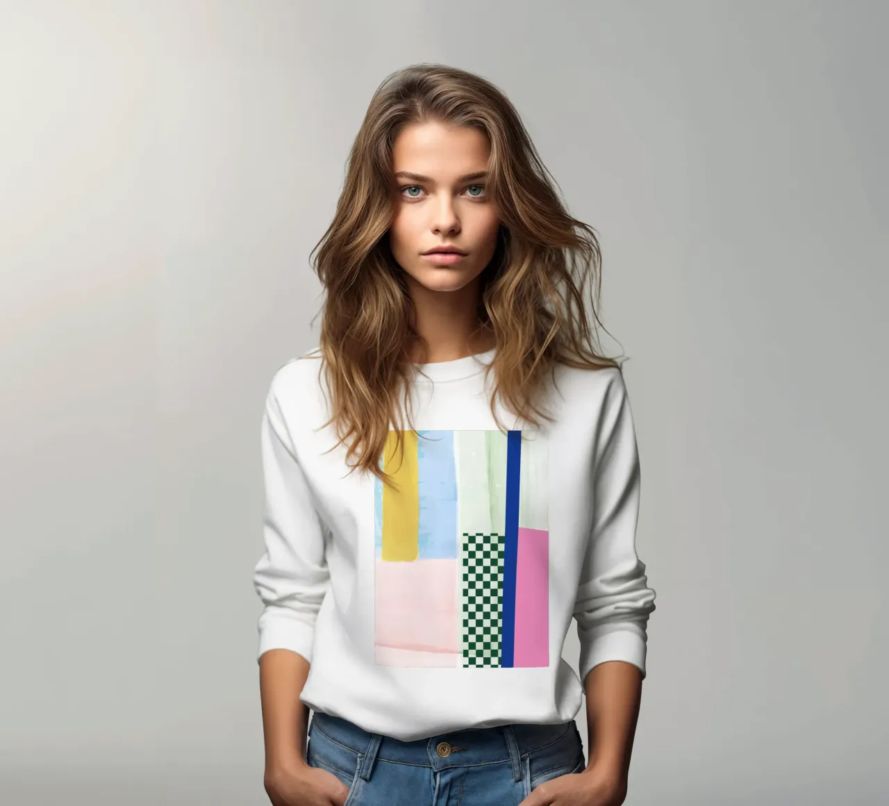 Colour 03 Check felpa da Studio ROSAGRAU