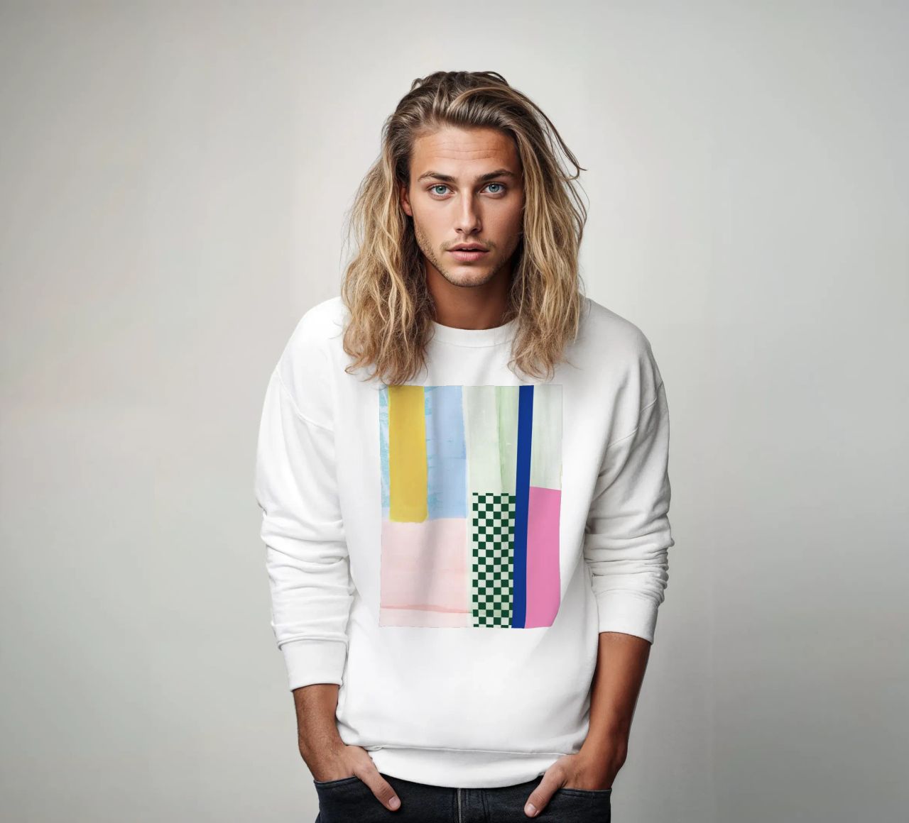 Colour 03 Check felpa da Studio ROSAGRAU