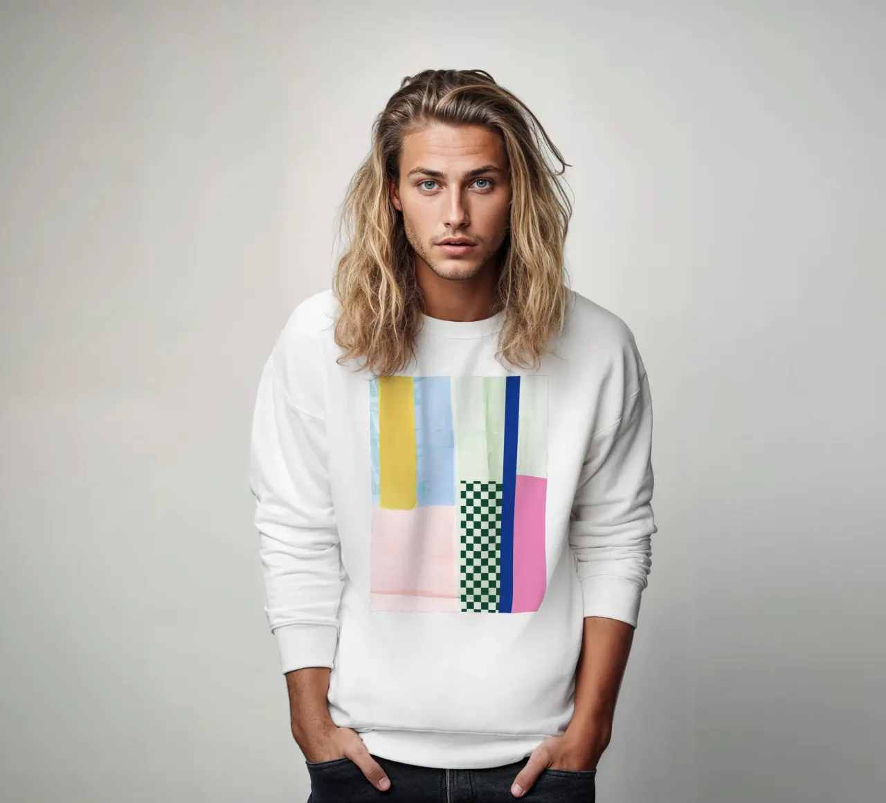 Colour 03 Check felpa da Studio ROSAGRAU