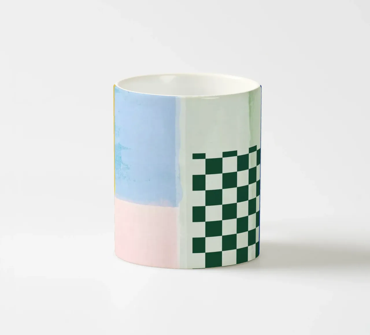 Colour 03 Check Keramik Tasse von Studio ROSAGRAU
