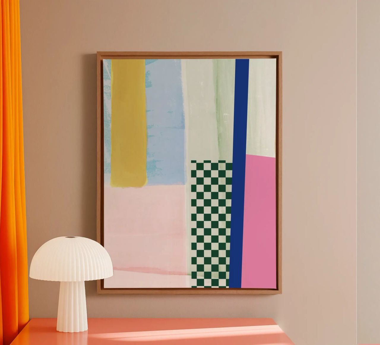 Colour 03 Check canvas van Studio ROSAGRAU