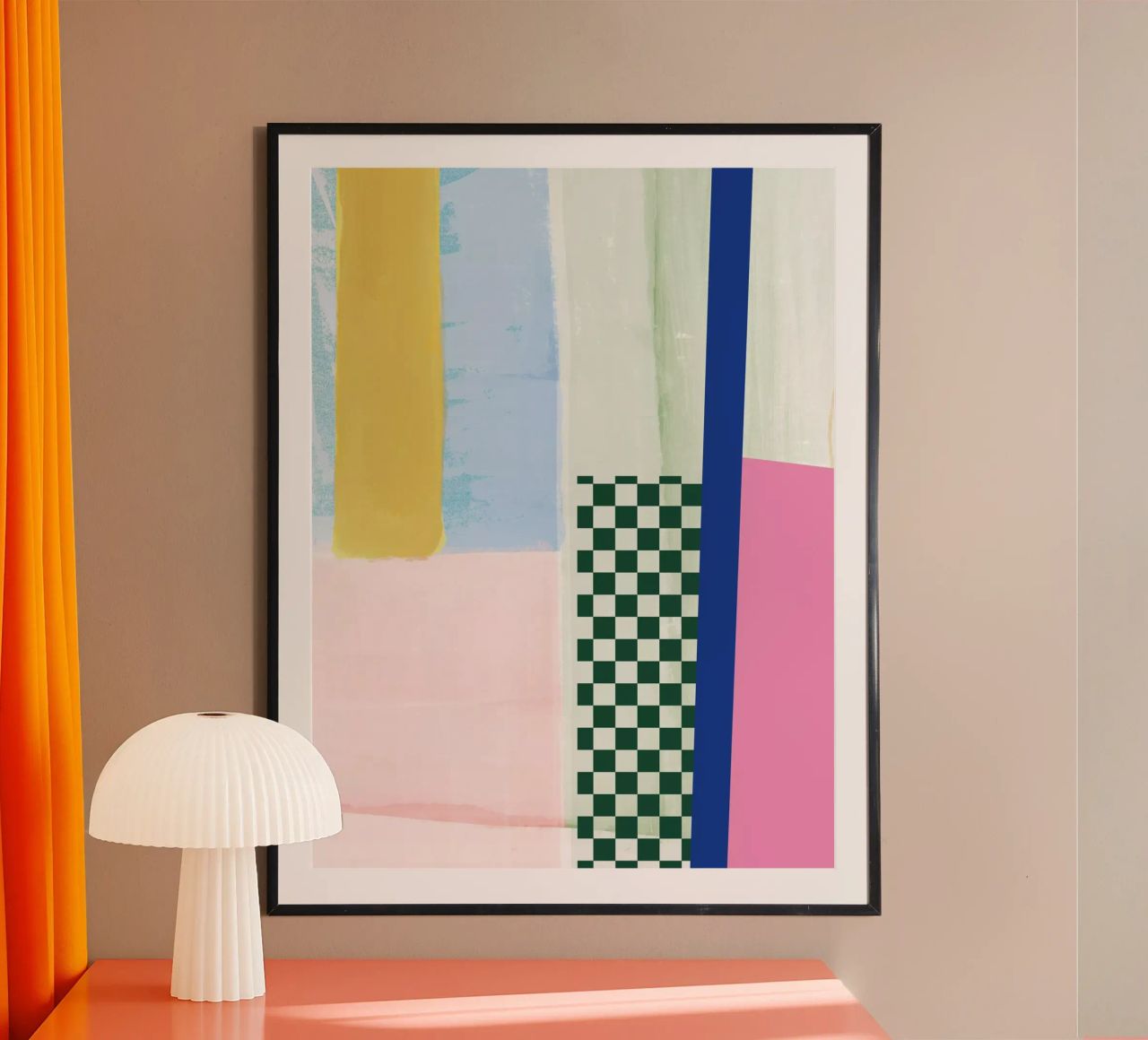 Colour 03 Check poster by Studio ROSAGRAU