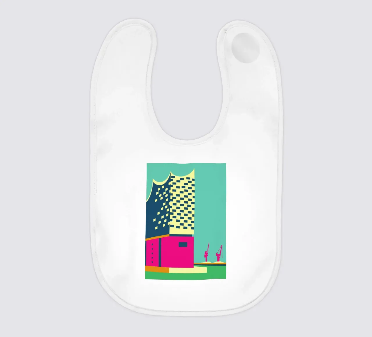 Elbphilharmonie, Hamburg baby bib by Taimanta