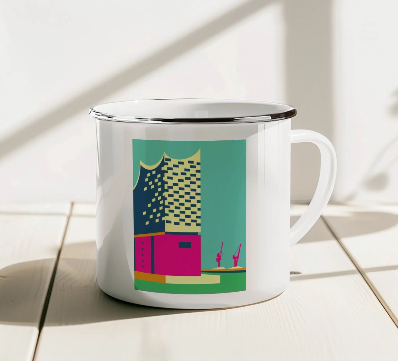 Elbphilharmonie, Hamburg tazza in smalto da Taimanta