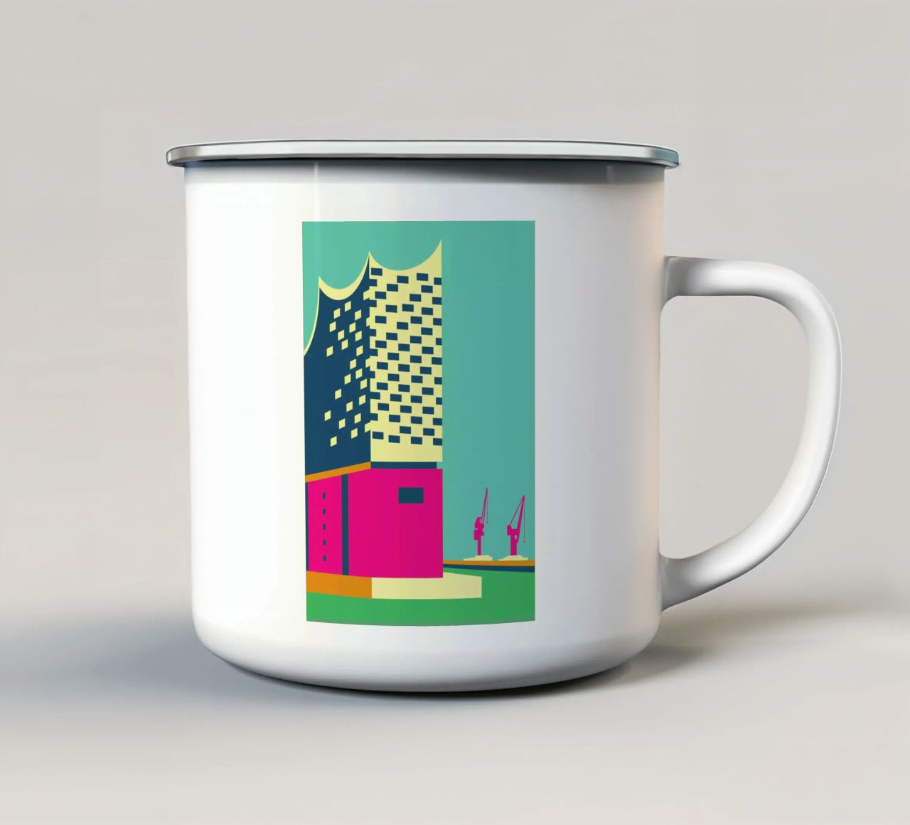 Elbphilharmonie, Hamburg tazza in smalto da Taimanta