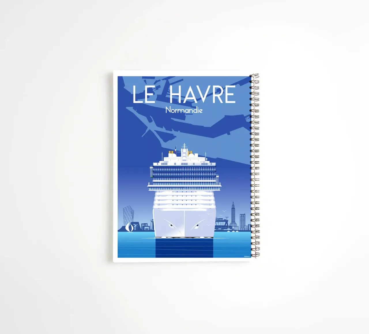 Le Havre spiral notebook by Raphaël Delerue