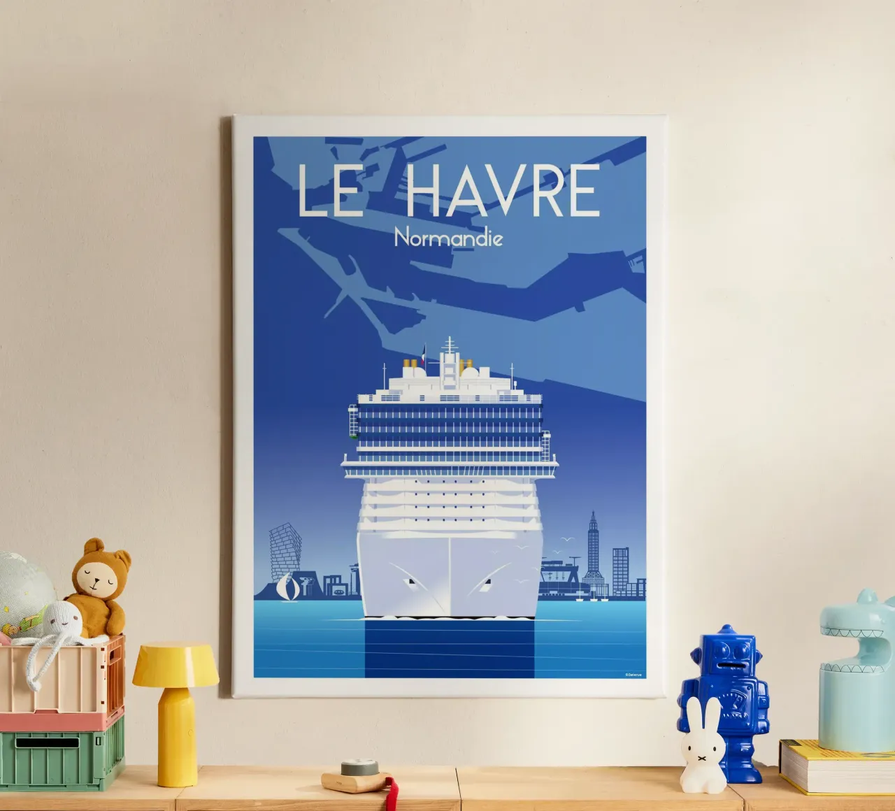 Le Havre canvas by Raphaël Delerue