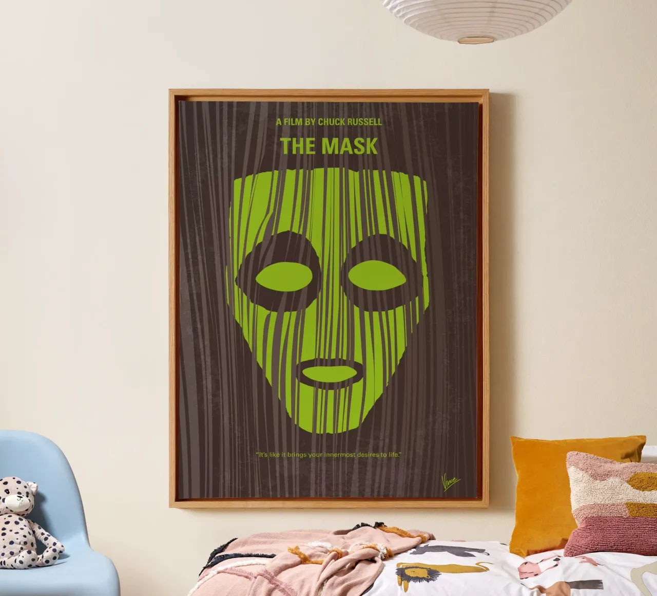 No647 My The Mask minimal movie poster tela da Chungkong