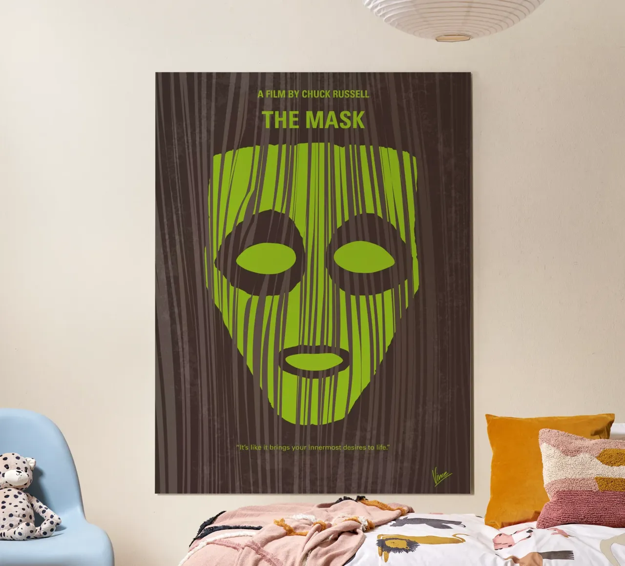 No647 My The Mask minimal movie poster carta hahnemühle da Chungkong