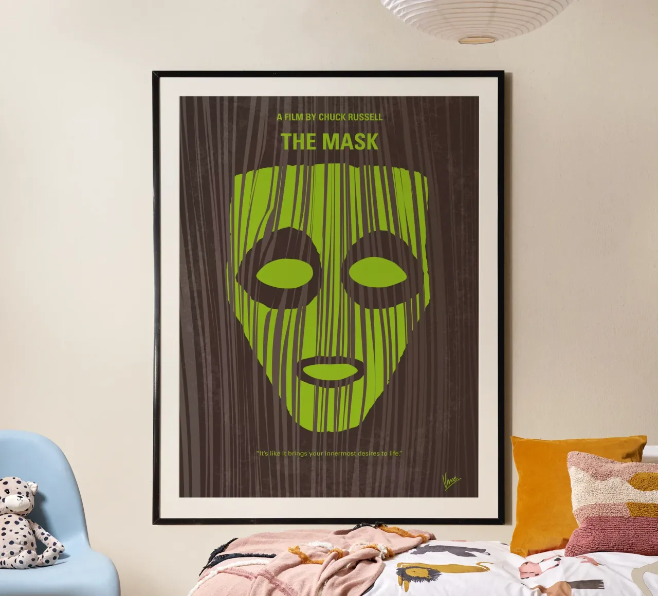 No647 My The Mask minimal movie poster carta hahnemühle da Chungkong