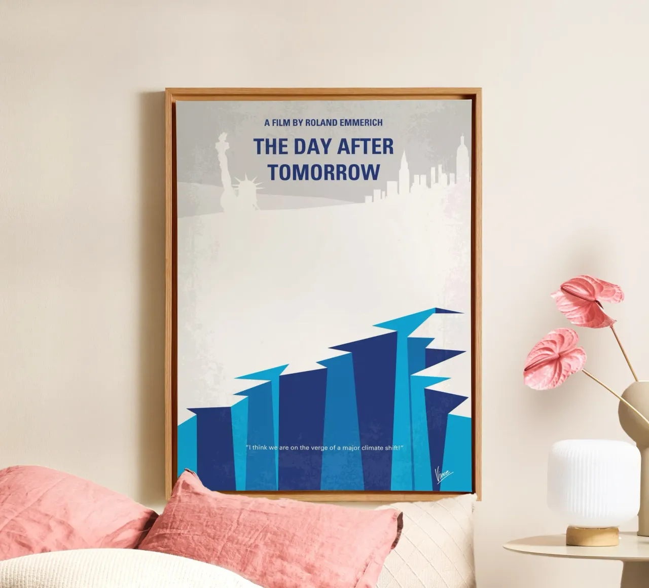 No651 My The Day After Tomorrow minimal movie poster tela con Cornice a cassetta da Chungkong