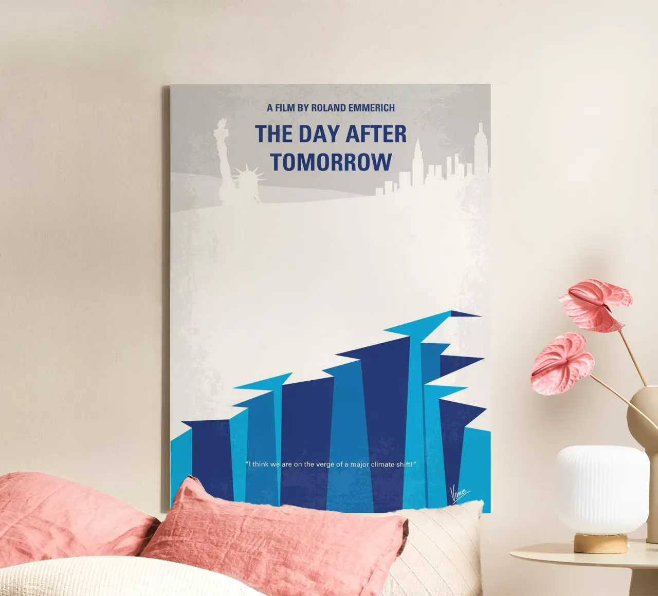 No651 My The Day After Tomorrow minimal movie poster tela con Cornice a cassetta da Chungkong