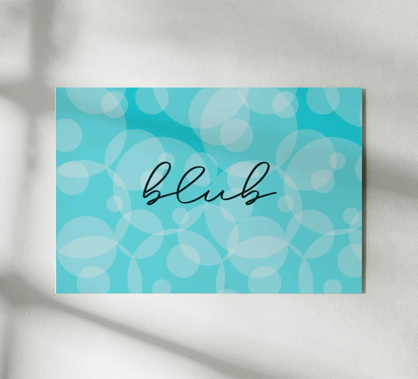 blau Acryl-Glas von HI! there