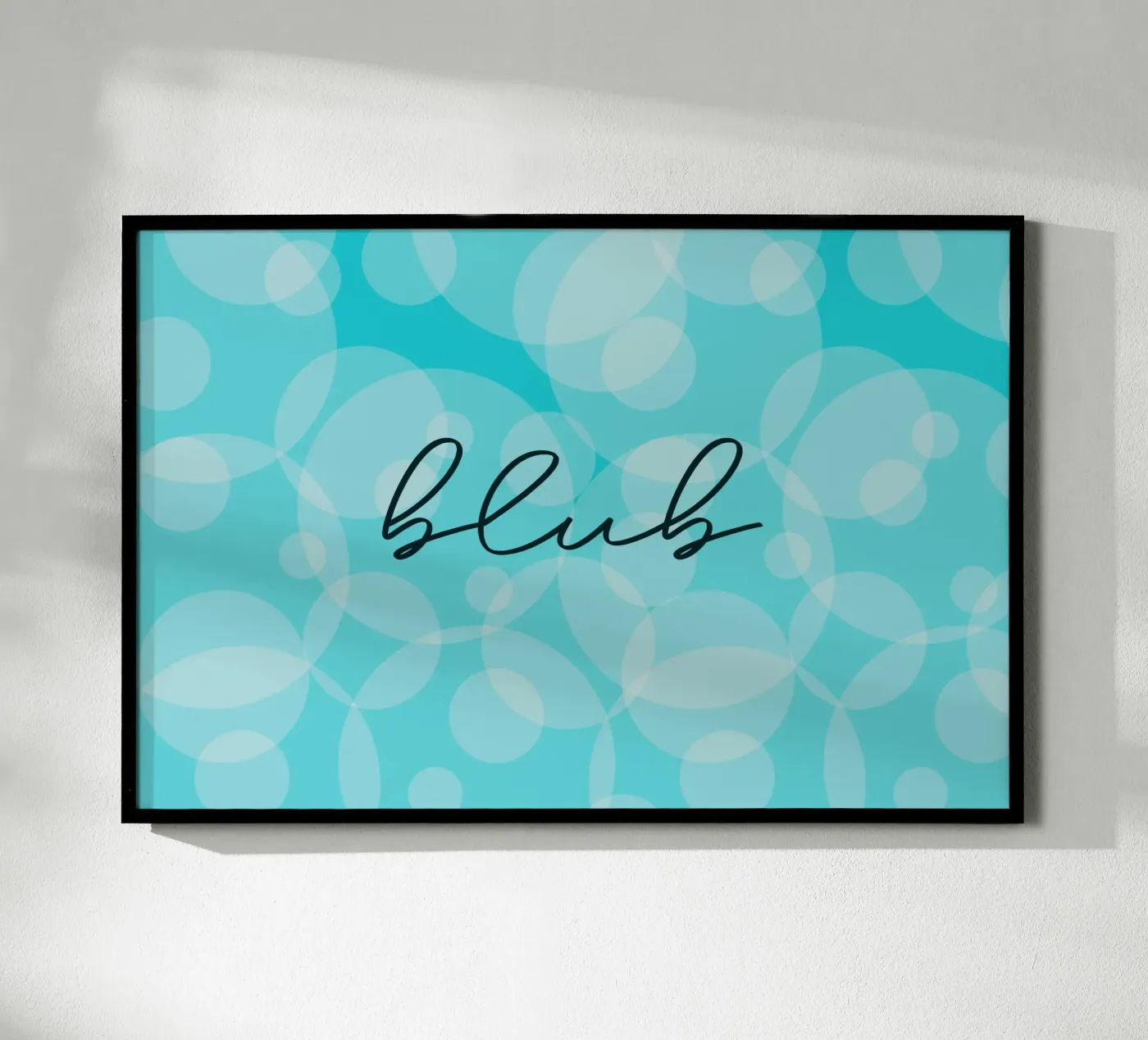 blue poster by HI! there